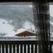 Paysage de neige vu du séjour de notre résidence